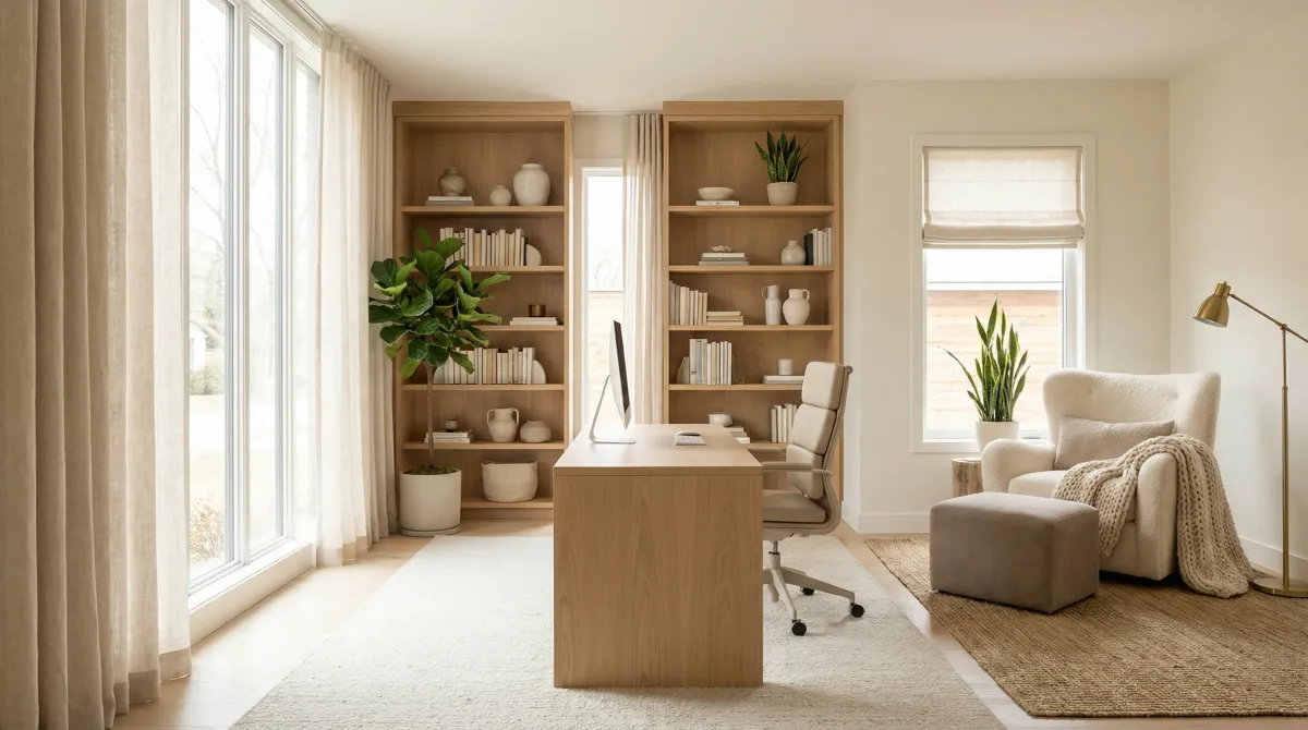Interior design floor plan with compact home layout strategy and space optimization notes